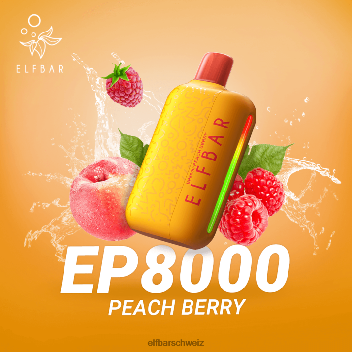 Einweg-Vapor neue ep8000 Puffs Brombeer-Cranberry ELFBAR 8T2RT67