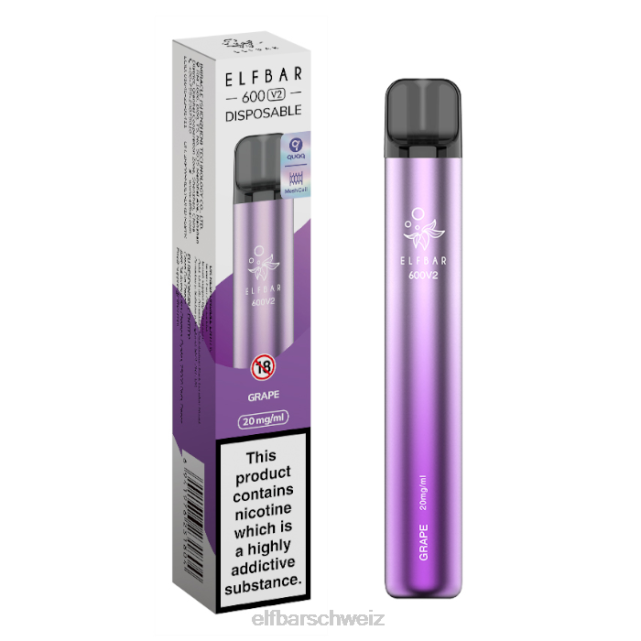 Elfbar 600v2 Einweg-Vaporizer – 20 mg 844PZ10 Heidelbeere, saure Himbeere