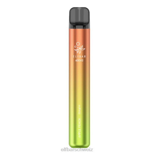 Elfbar 600v2 Einweg-Vaporizer – 20 mg 844PZ11 Apfel-Pfirsich