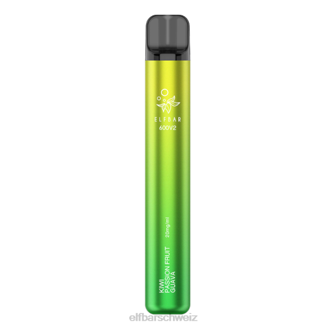 Elfbar 600v2 Einweg-Vaporizer – 20 mg 844PZ12 Kiwi, Passionsfrucht, Guave