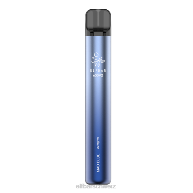 Elfbar 600v2 Einweg-Vaporizer – 20 mg 844PZ20 verrücktes Blau