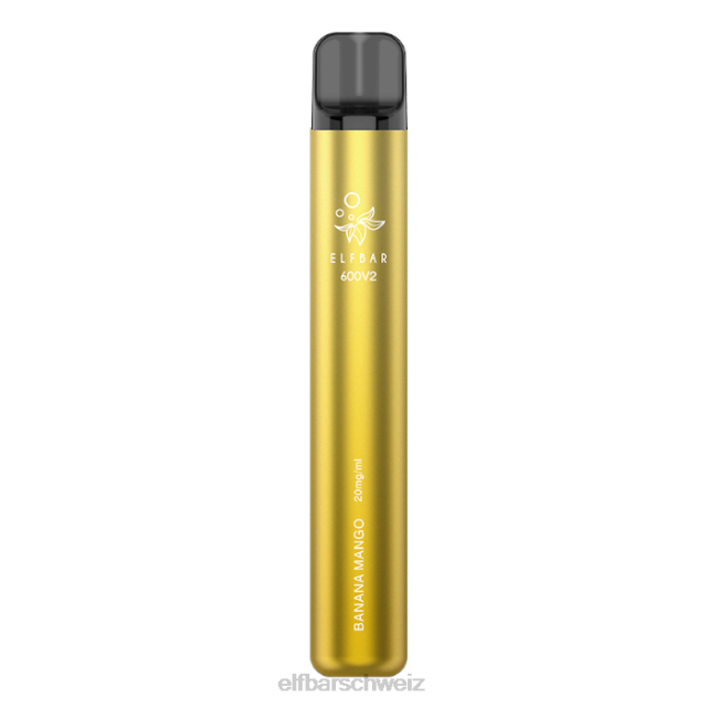 Elfbar 600v2 Einweg-Vaporizer – 20 mg 844PZ22 Bananen-Mango