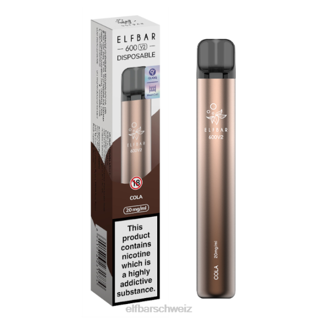 Elfbar 600v2 Einweg-Vaporizer – 20 mg 844PZ6 Cola