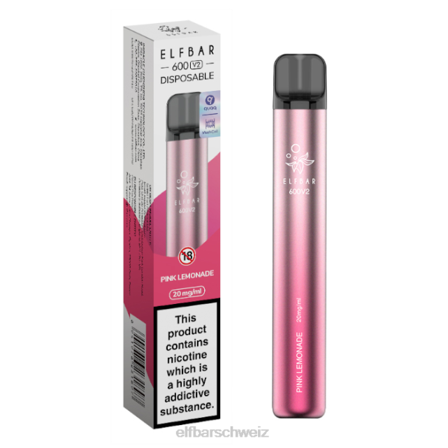 Elfbar 600v2 Einweg-Vaporizer – 20 mg 844PZ7 pinke Limonade