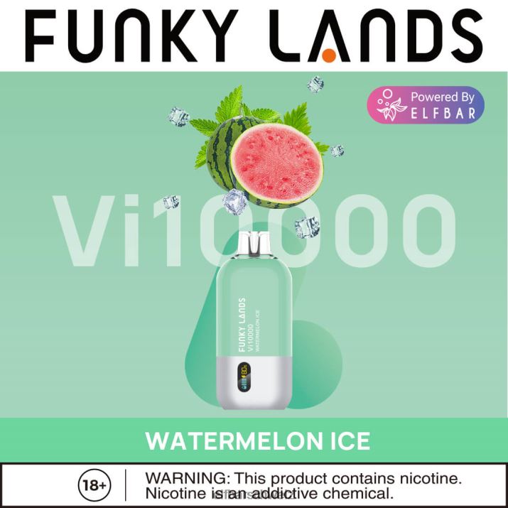 Funky Lands Best Flavour Einweg-Vape VI10000 Iced-Serie Cranberry-Trauben-Duo-Eis ELFBAR 8T2RT156