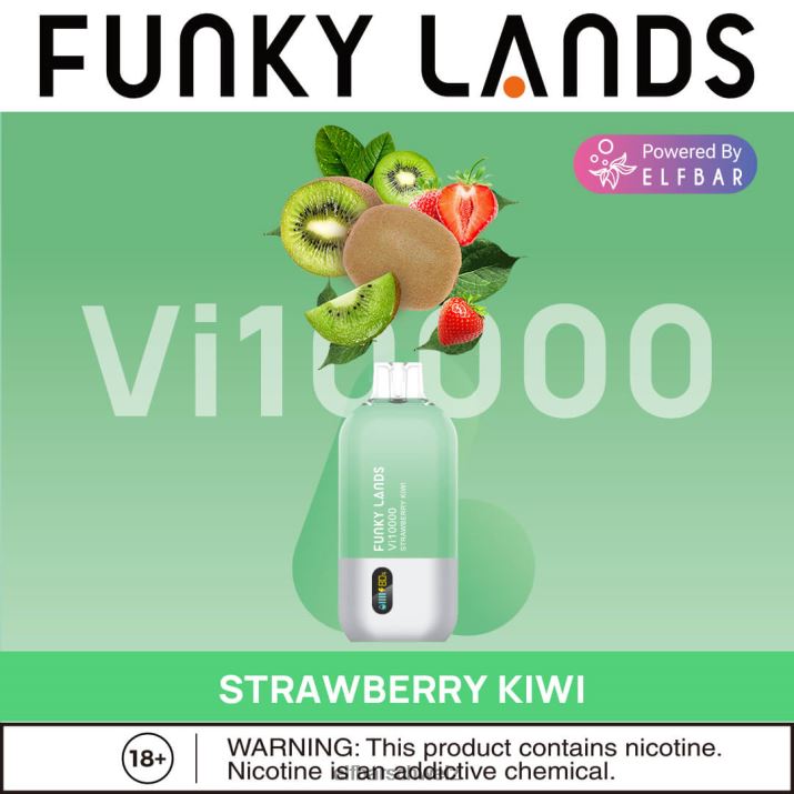 Funky Lands Einweg-Vape VI10000 Züge Erdbeer-Kiwi ELFBAR 8T2RT161