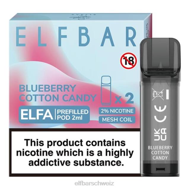 Elfbar Elfa vorgefüllte Kapsel – 2 ml – 20 mg (2 Packungen) 844PZ105 Banane