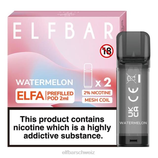 Elfbar Elfa vorgefüllte Kapsel – 2 ml – 20 mg (2 Packungen) 844PZ105 Banane