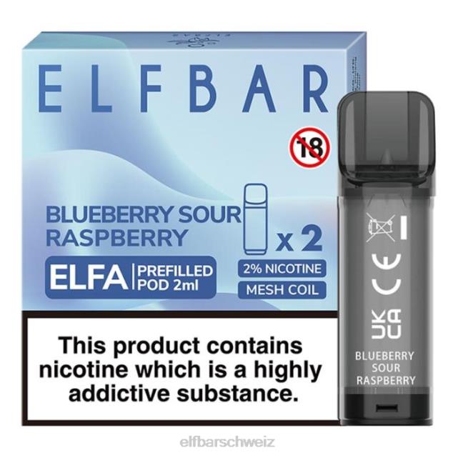 Elfbar Elfa vorgefüllte Kapsel – 2 ml – 20 mg (2 Packungen) 844PZ105 Banane