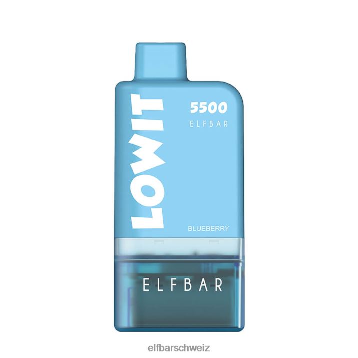 Vorgefülltes Pod-Kit Lowit 5500 2% Nic blaue Himbeere ELFBAR 8T2RT126